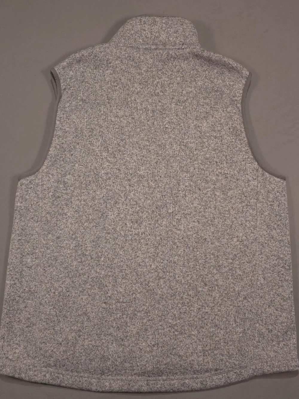 L.L.Bean Men's Large Gray Sweater Fleece Vest Slightly Fitted 505974